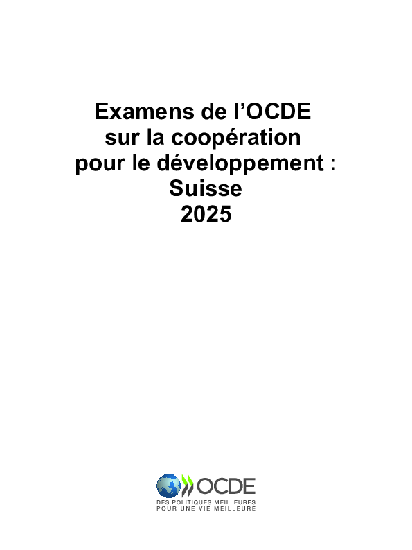 OCDE关于发展合作的考试:瑞士2025